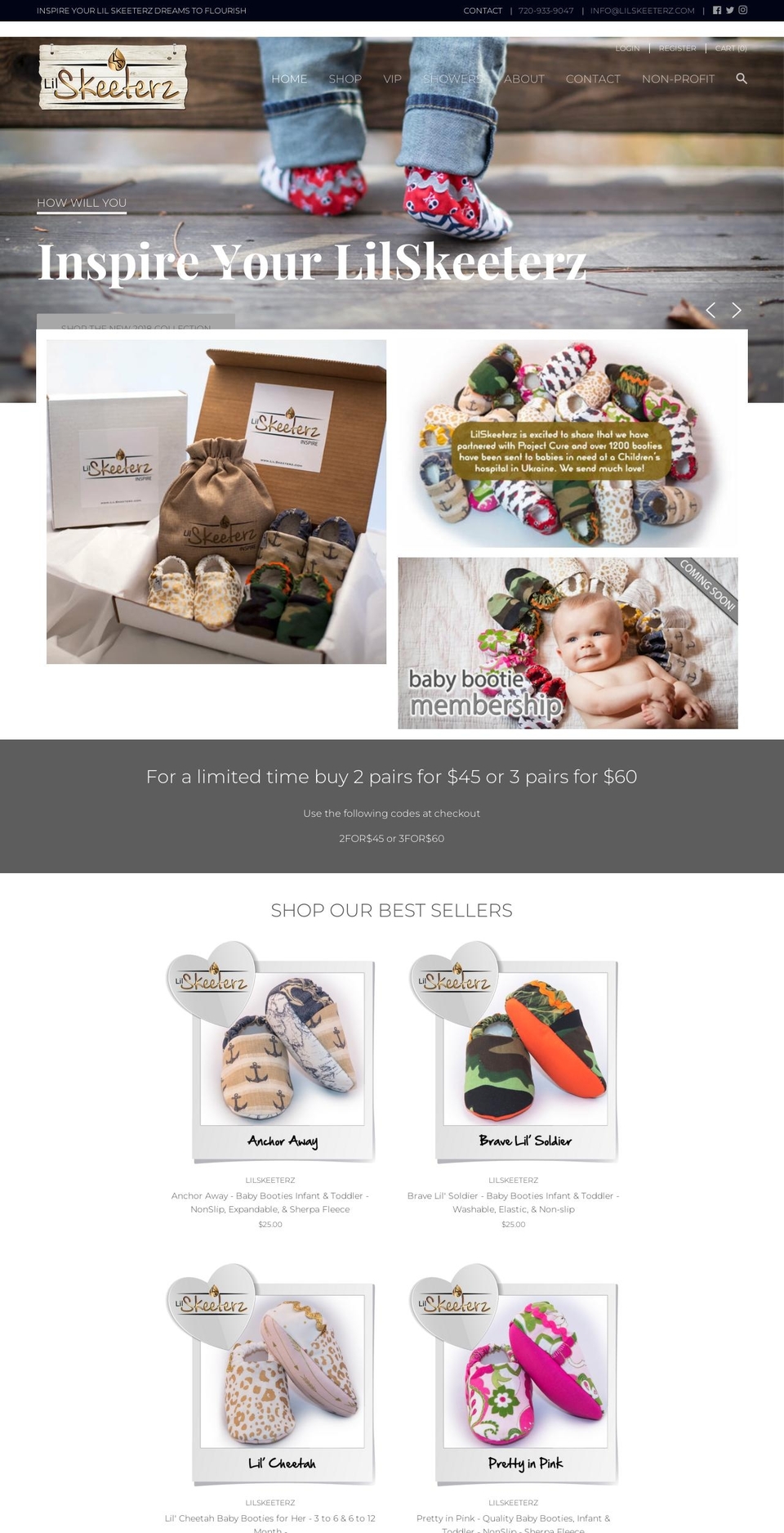 littleskeeterz.com — Shopify storefront screenshot