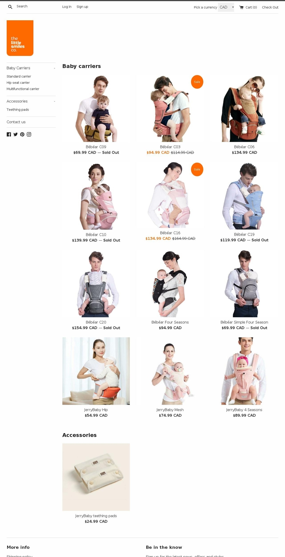 littlesmilescompany.com — Shopify storefront screenshot