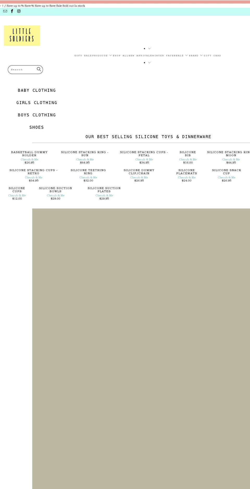 littlesoldiers.com.au shopify website screenshot