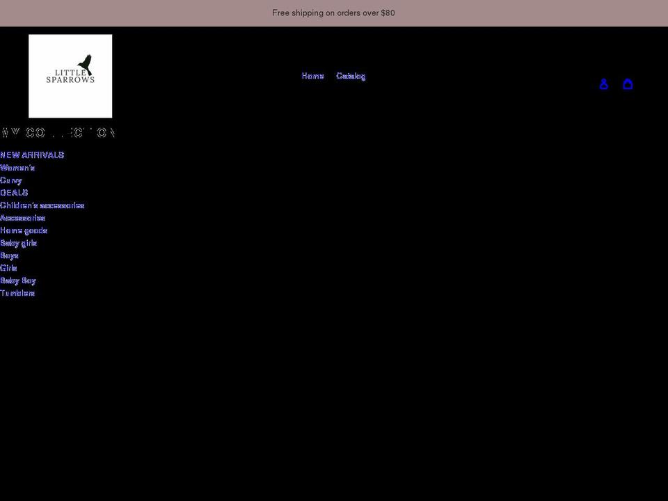 littlesparrowsboutique.com shopify website screenshot