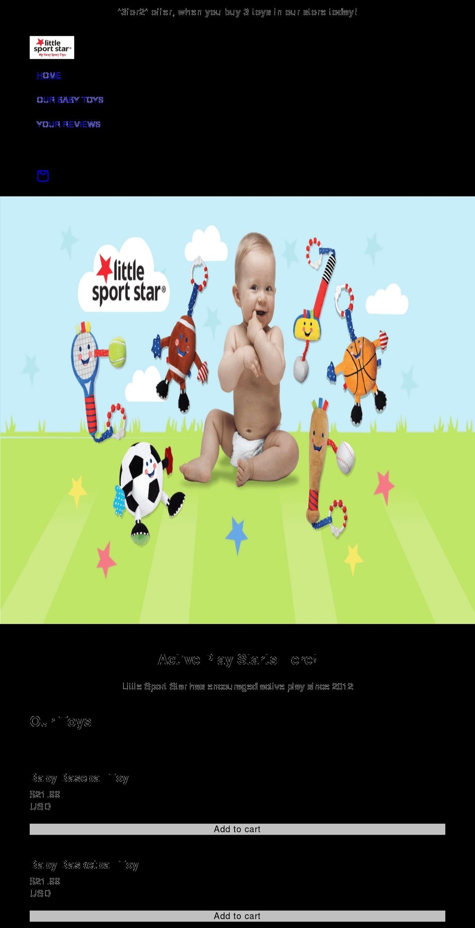 littlesportstar.com shopify website screenshot