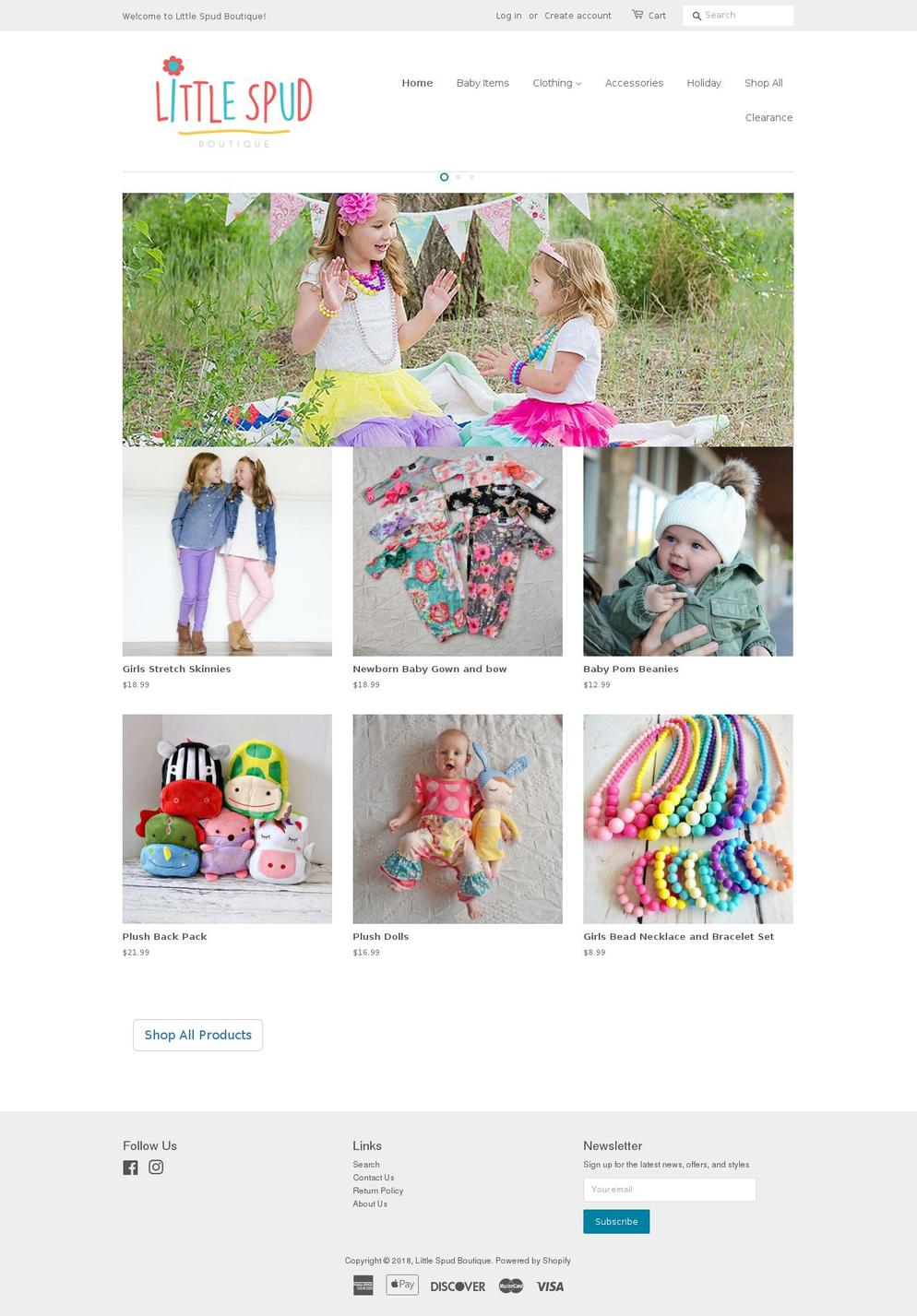 littlespudboutique.com — Shopify storefront screenshot