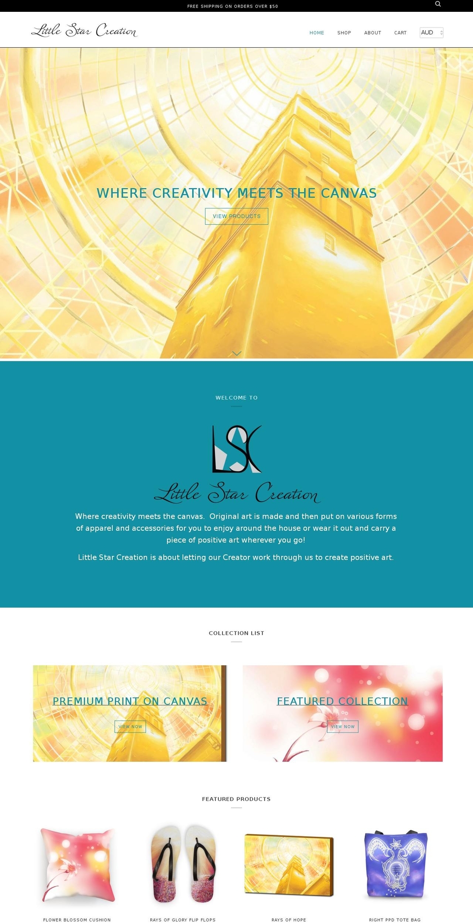 littlestarcreation.com shopify website screenshot