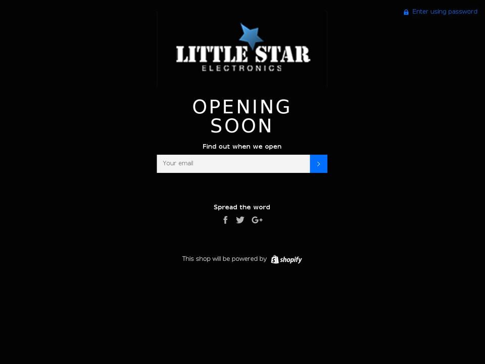 littlestarelectronics.com shopify website screenshot