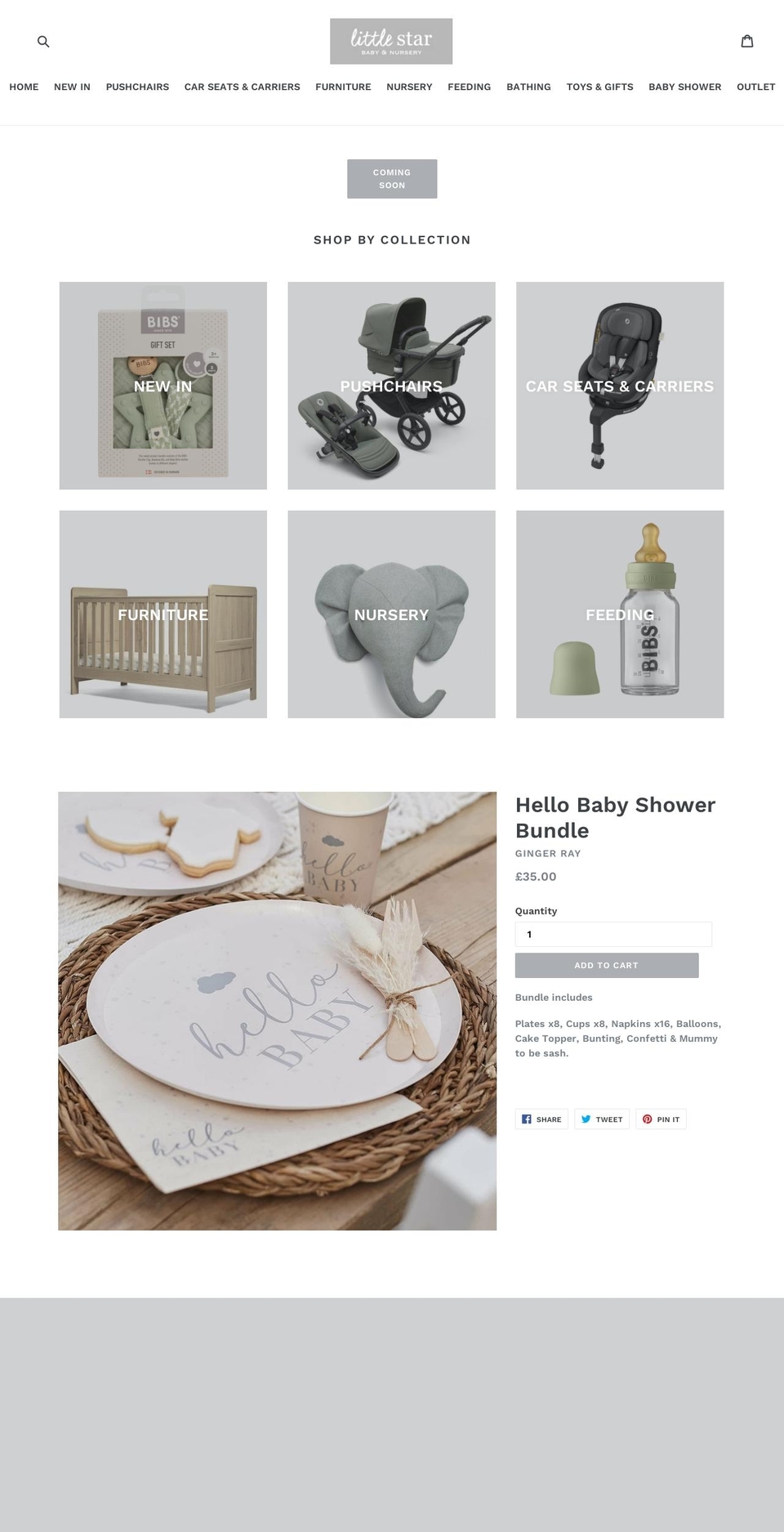 littlestarjsy.com shopify website screenshot