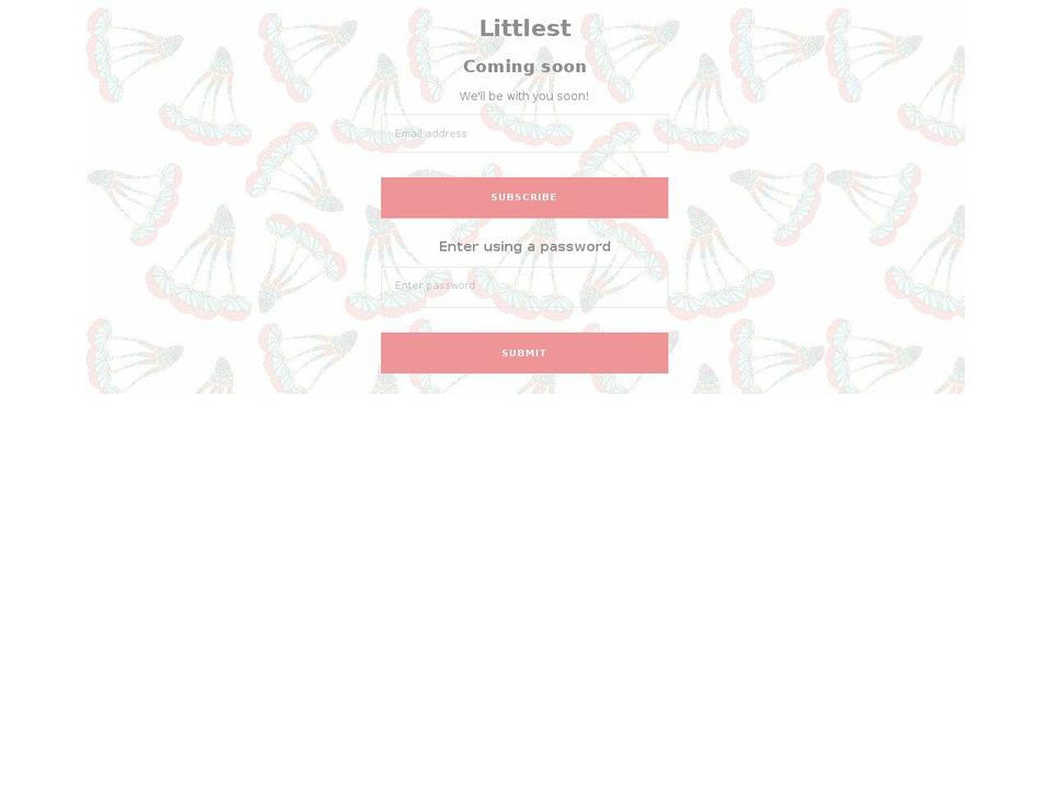 littlestlifestyle.com — Shopify storefront screenshot