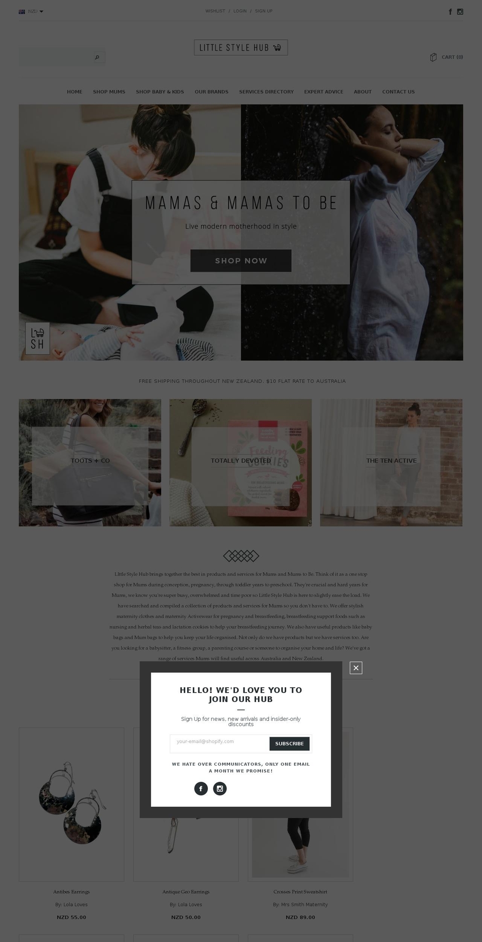 littlestylehub.com — Shopify storefront screenshot