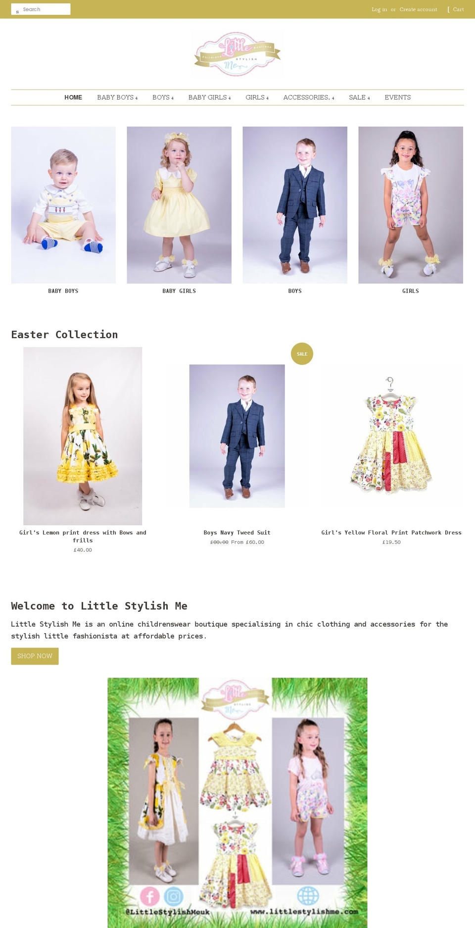 littlestylishme.com shopify website screenshot