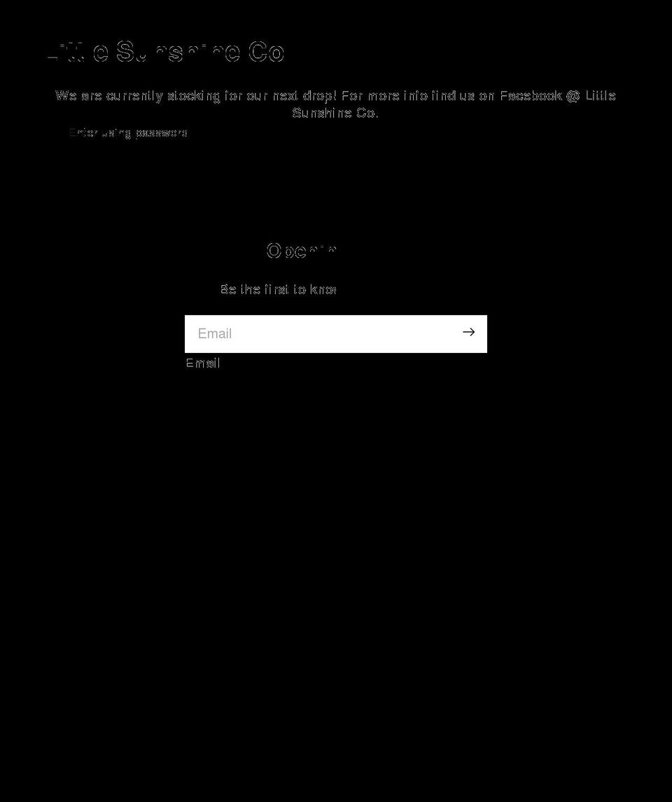 littlesunshineco.com shopify website screenshot