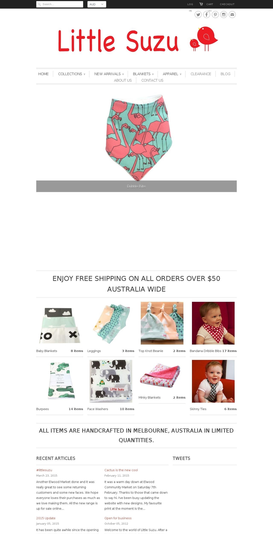 littlesuzu.com shopify website screenshot