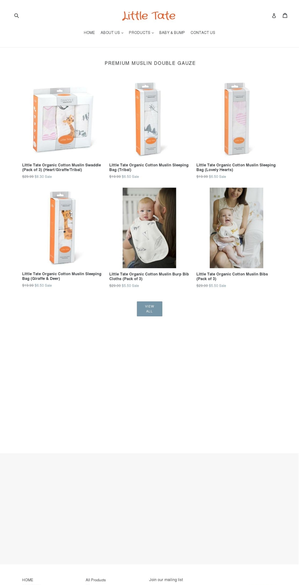 littletate.com — Shopify storefront screenshot
