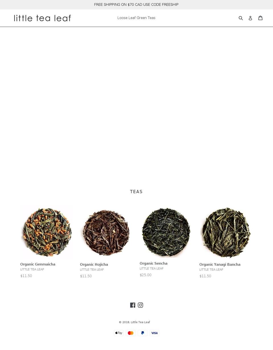 littletealeaf.com — Shopify storefront screenshot