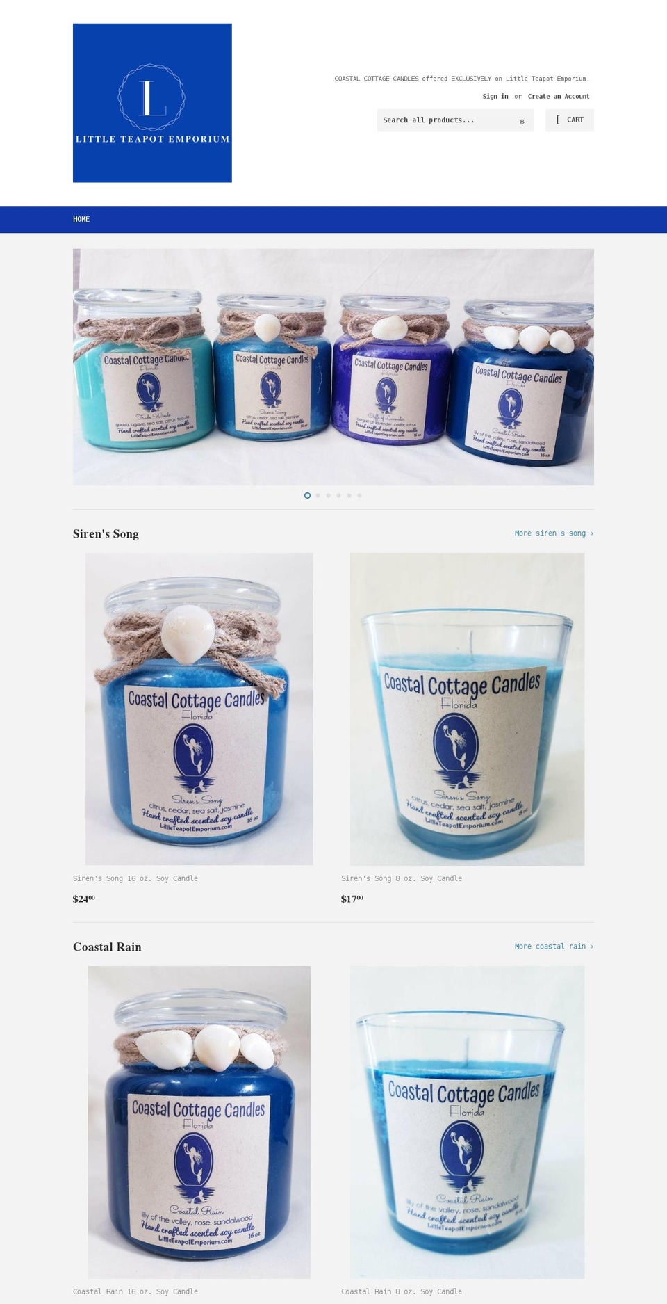 littleteapotemporium.com shopify website screenshot