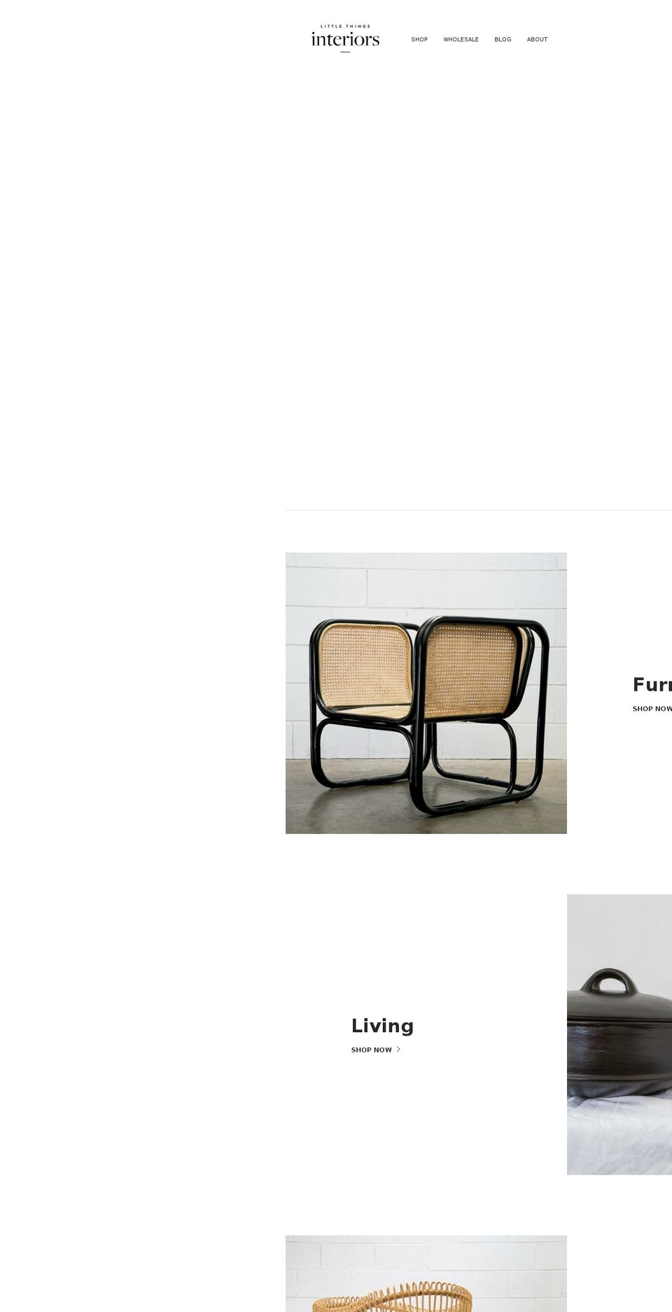 littlethingsinteriors.com — Shopify storefront screenshot