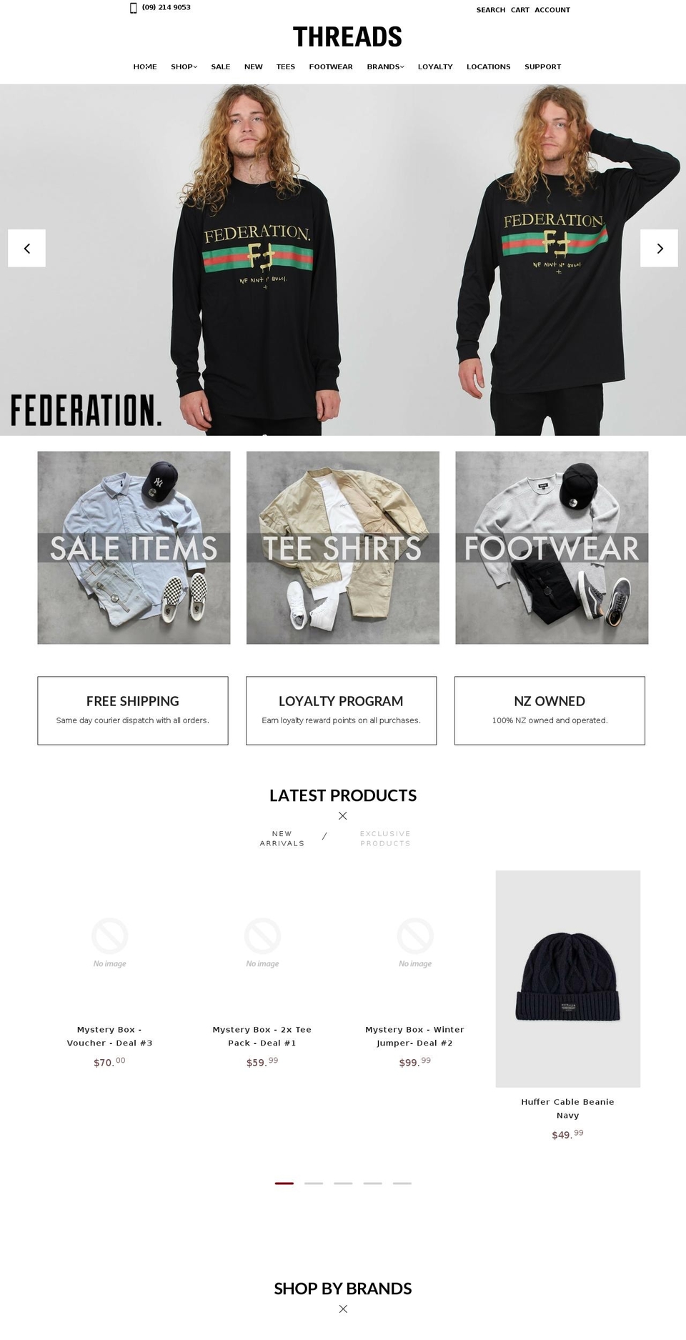 littlethreadsnz.com shopify website screenshot