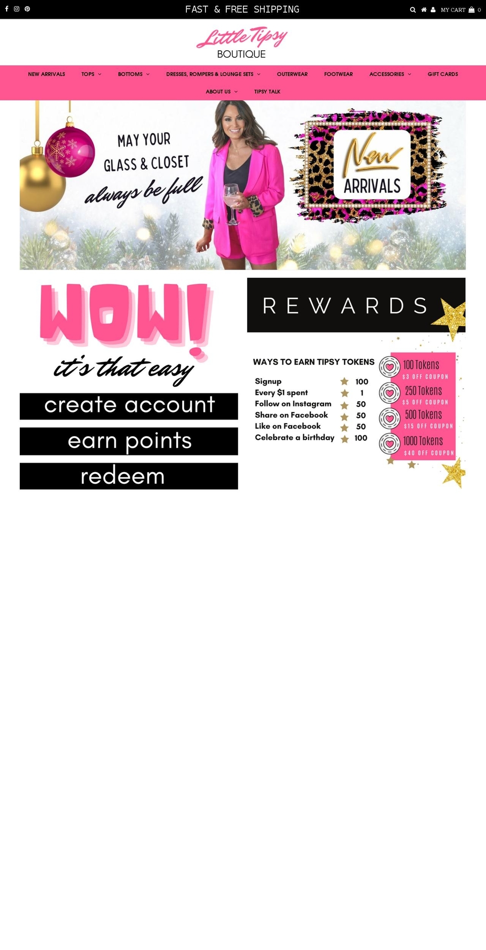 littletipsyboutique.com — Shopify storefront screenshot