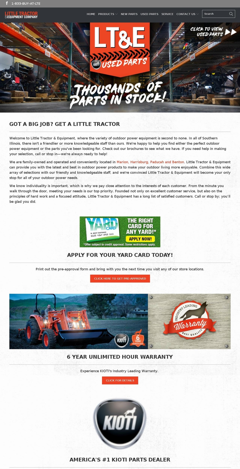 littletractor.com shopify website screenshot