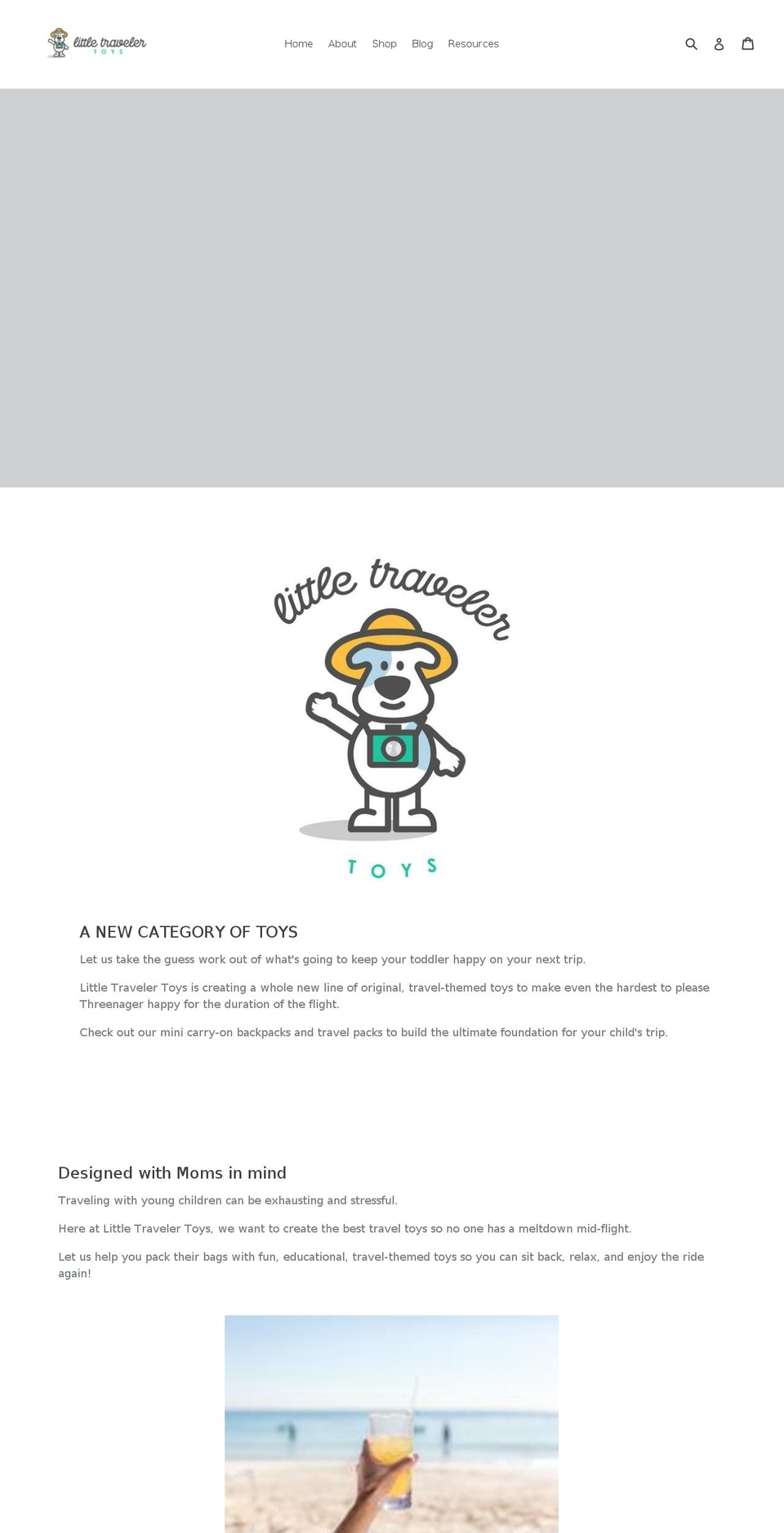 littletravelertoys.com — Shopify storefront screenshot