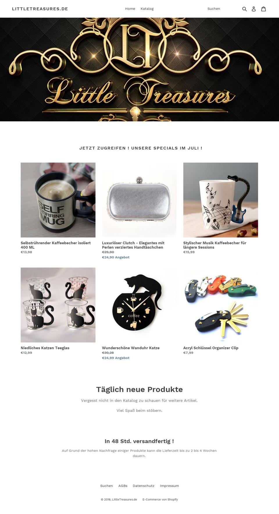 littletreasures.de shopify website screenshot