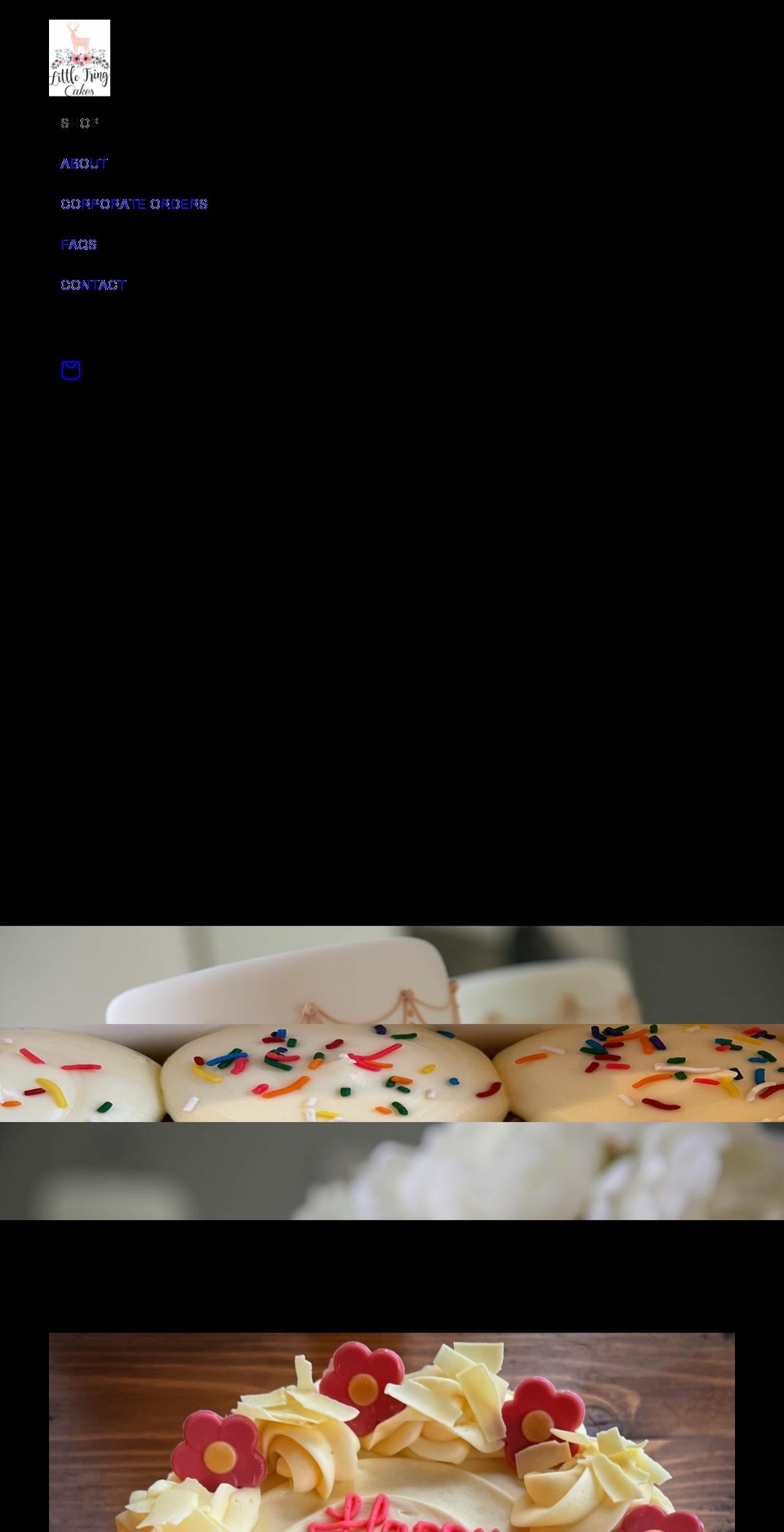 littletringcakes.co.uk shopify website screenshot
