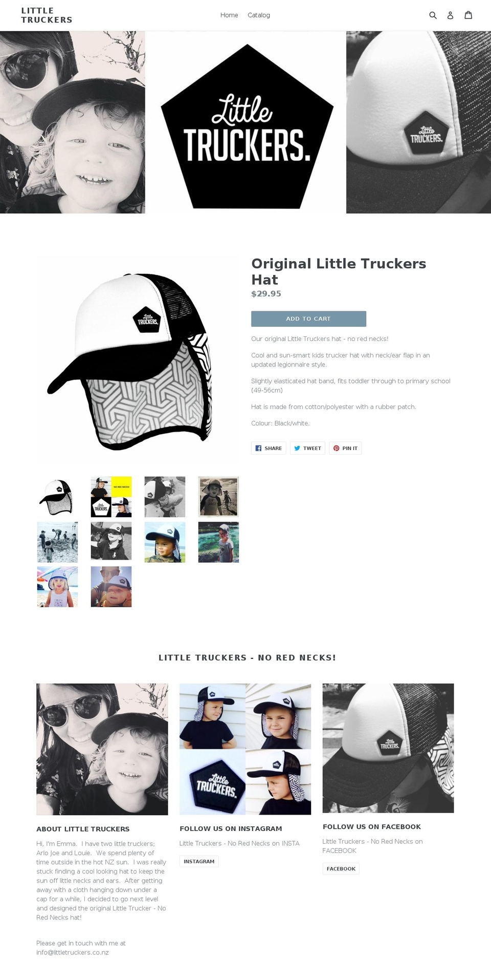 littletruckers.co.nz shopify website screenshot