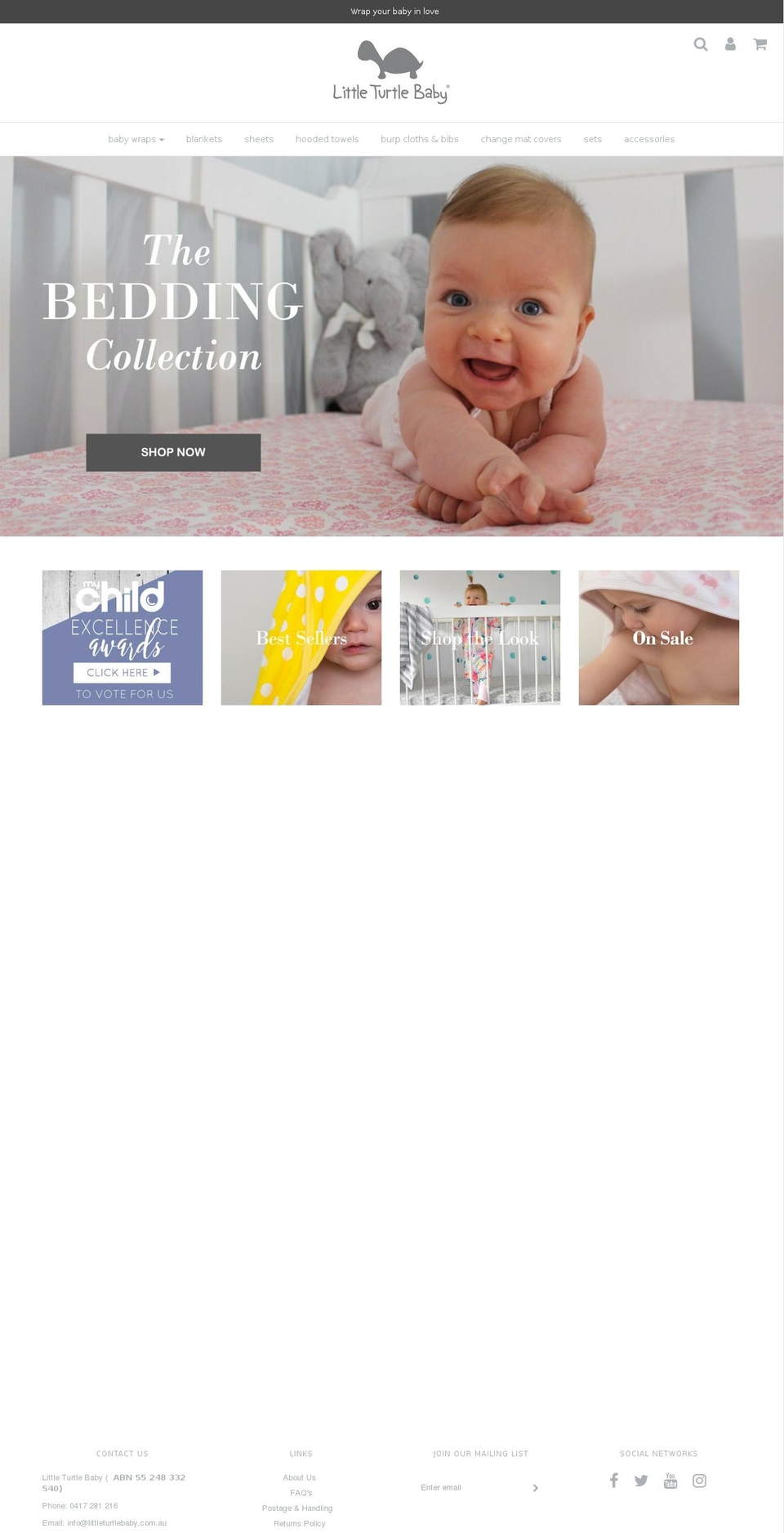 littleturtlebaby.com shopify website screenshot