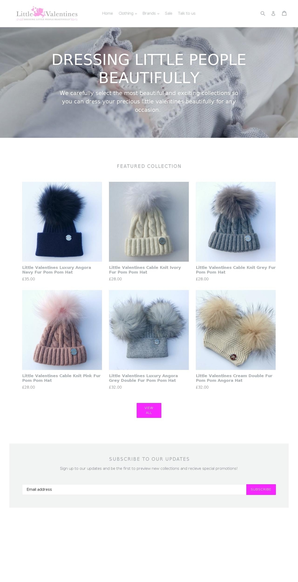 littlevalentines.com — Shopify storefront screenshot
