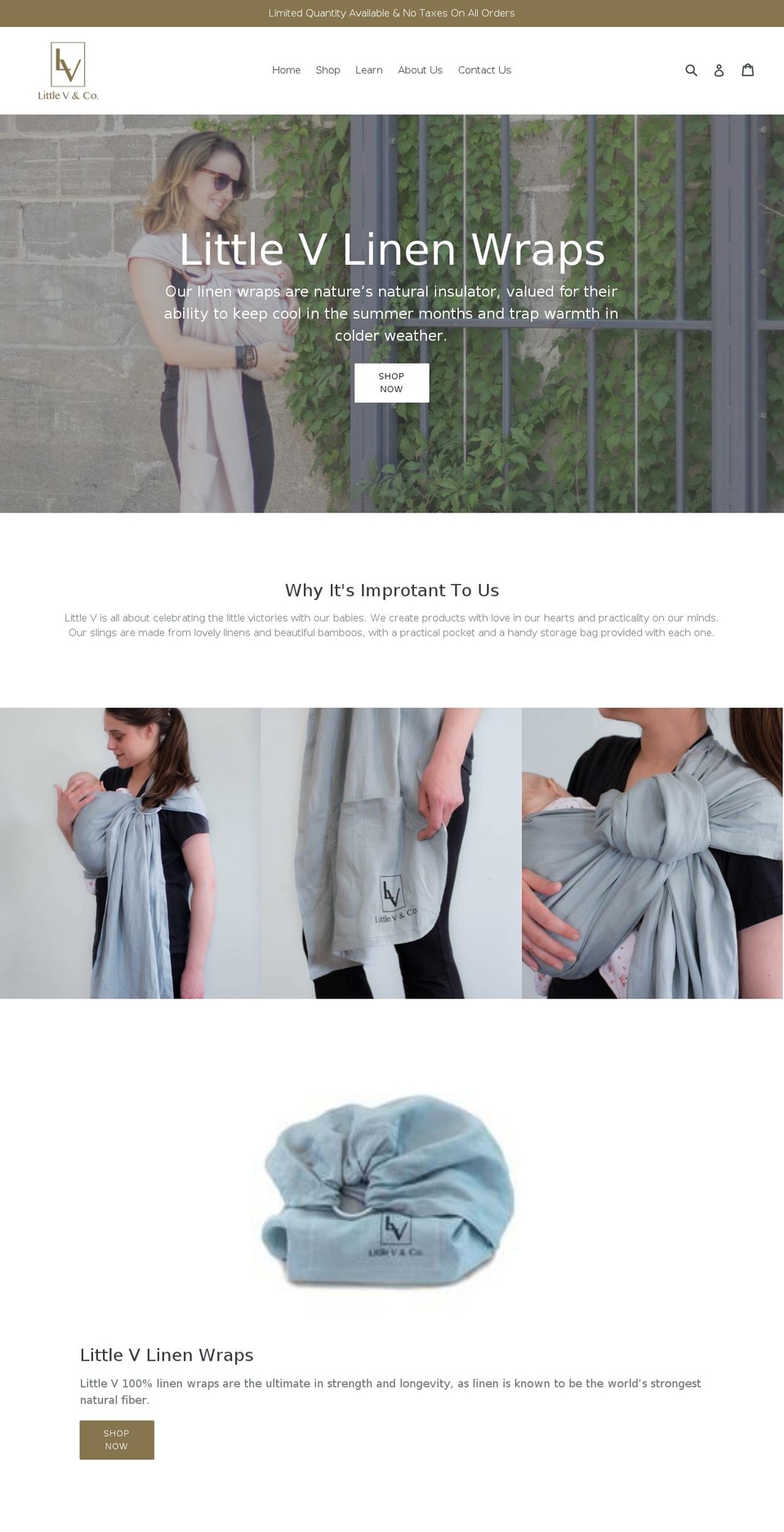 littlevco.com — Shopify storefront screenshot