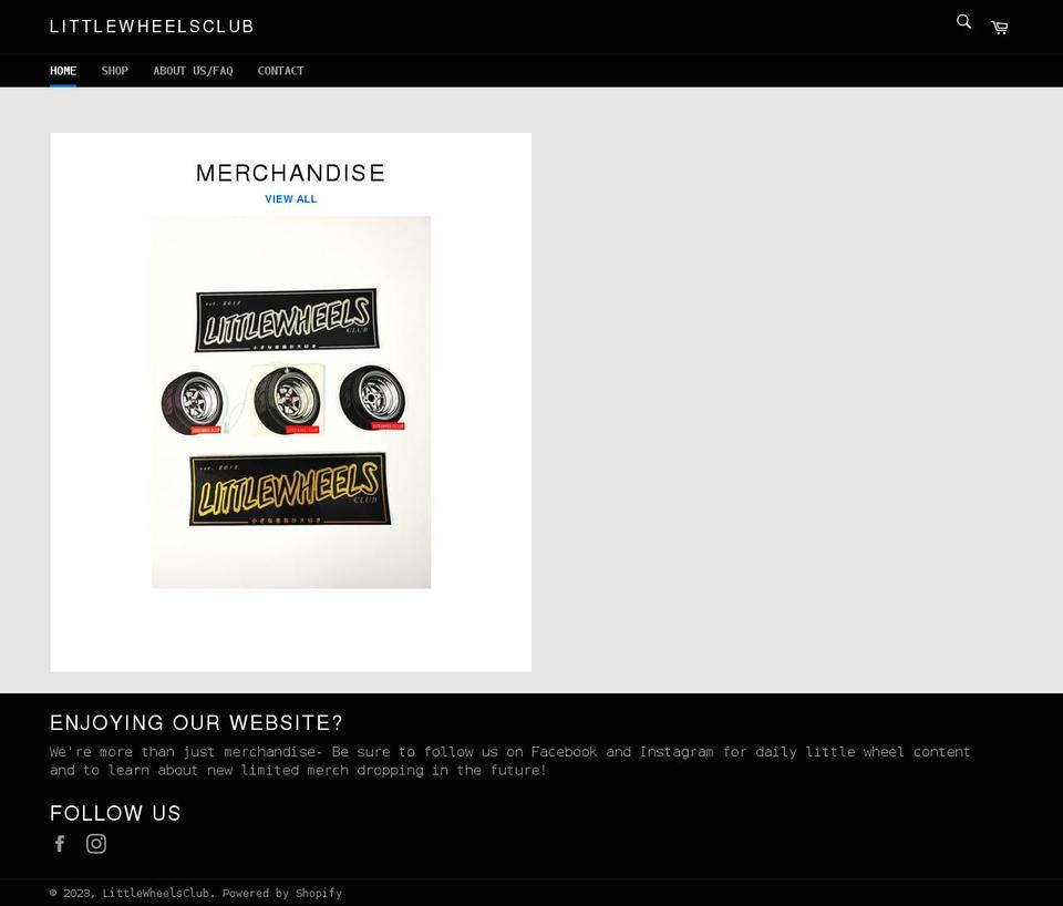 littlewheelsclub.com shopify website screenshot