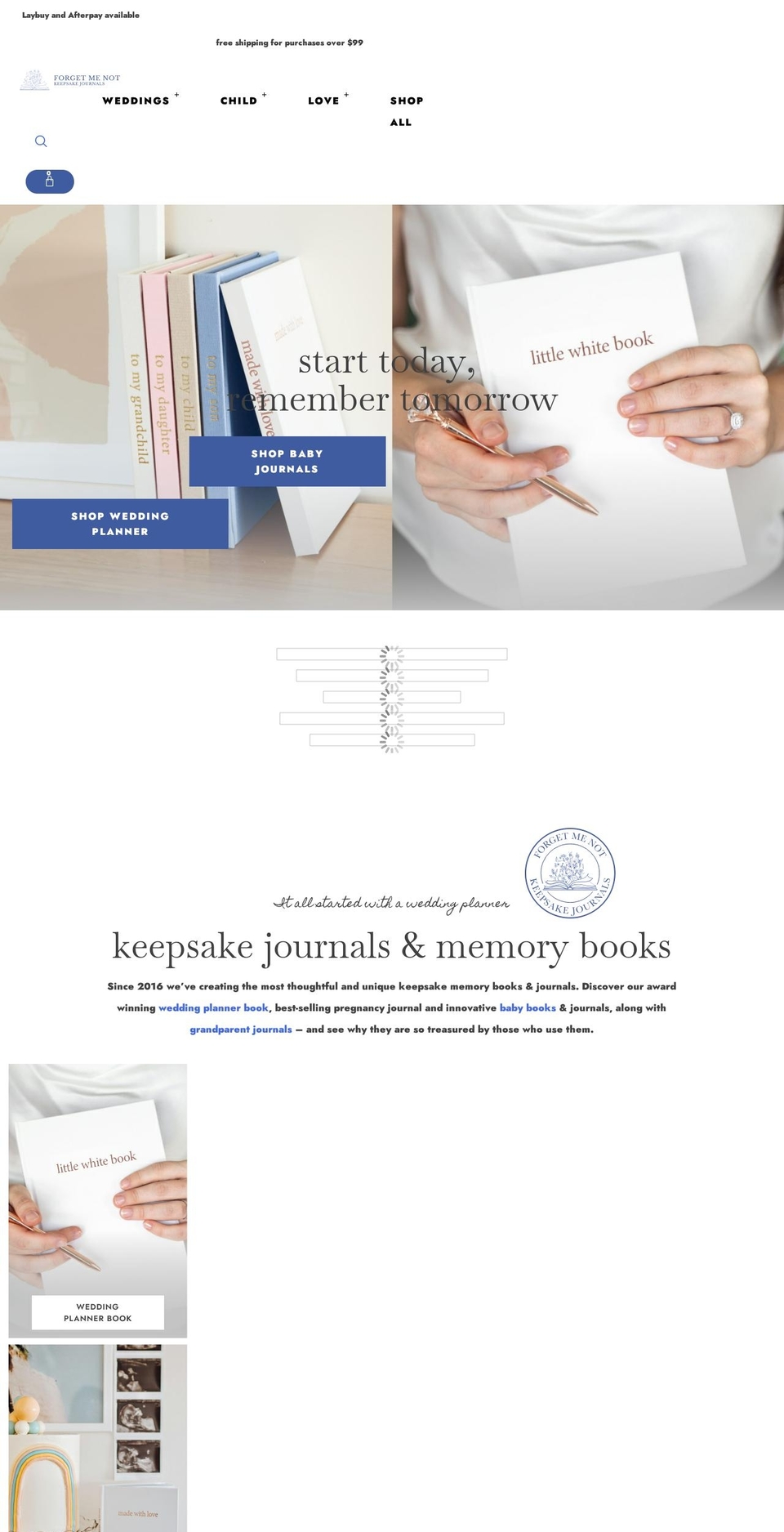 littlewhitebooks.com.au shopify website screenshot