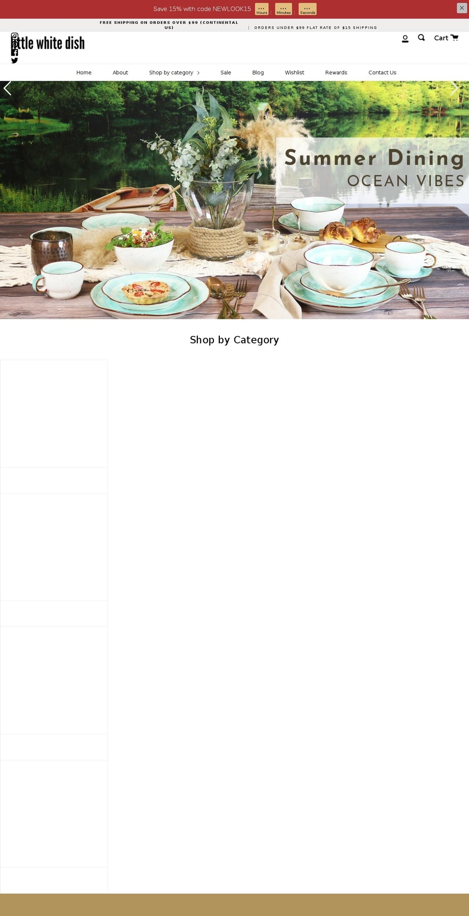 littlewhitedish.com shopify website screenshot