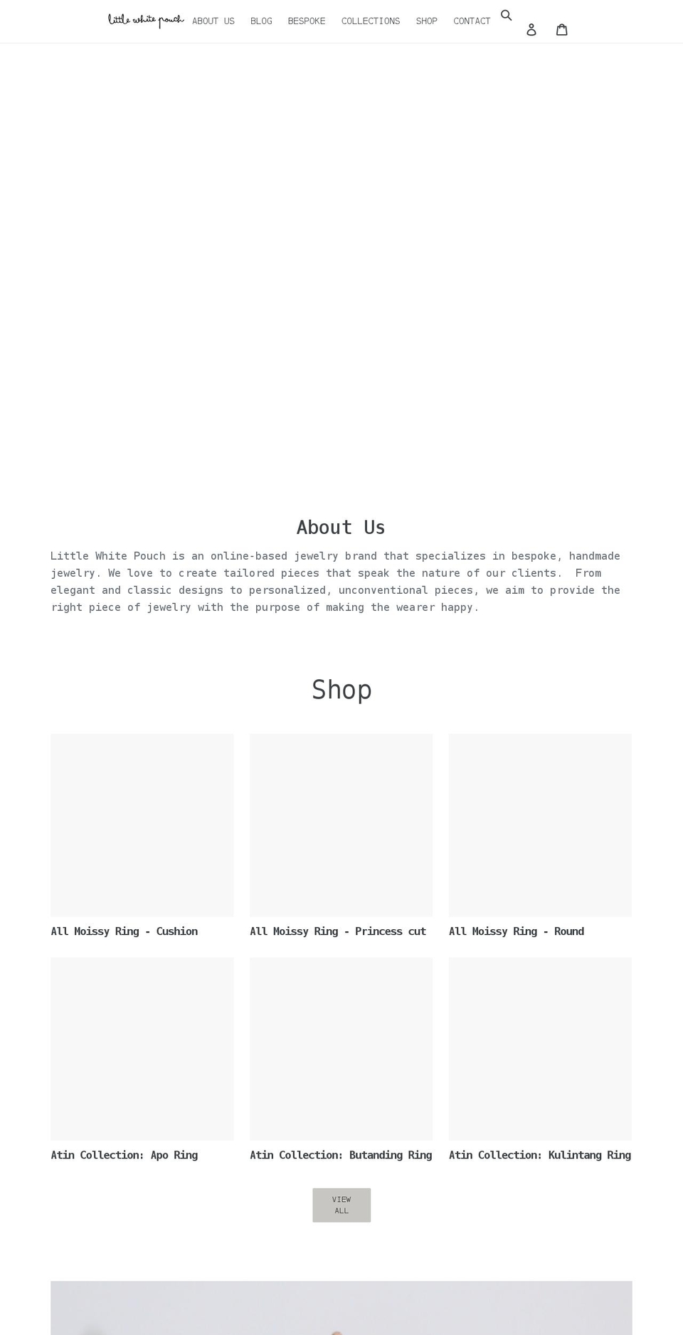 littlewhitepouch.com shopify website screenshot