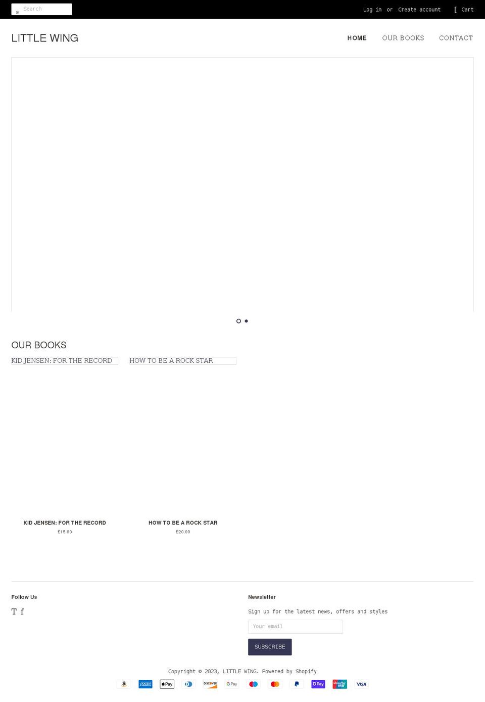 littlewingbooks.com shopify website screenshot