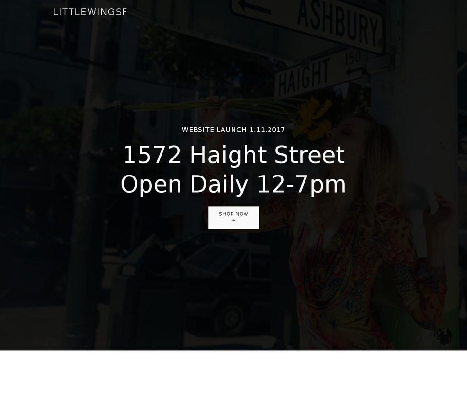 littlewingsf.com — Shopify storefront screenshot