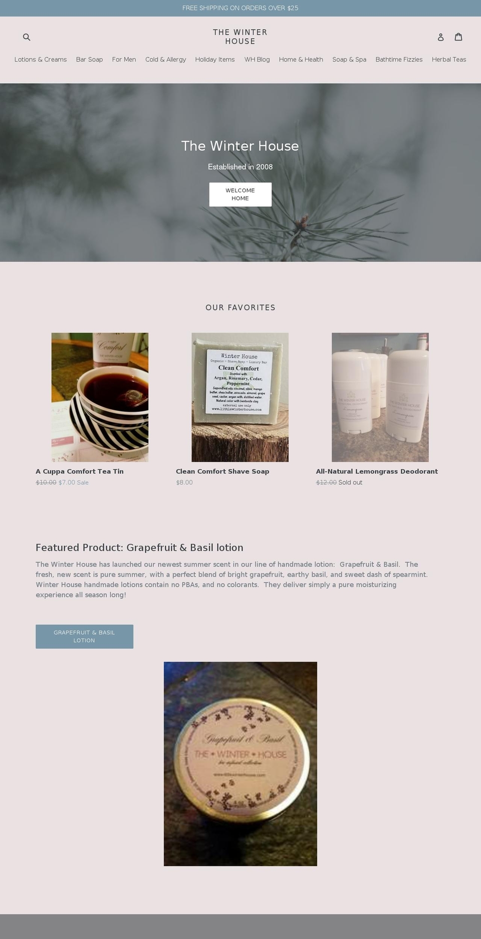 littlewinterhouse.com shopify website screenshot