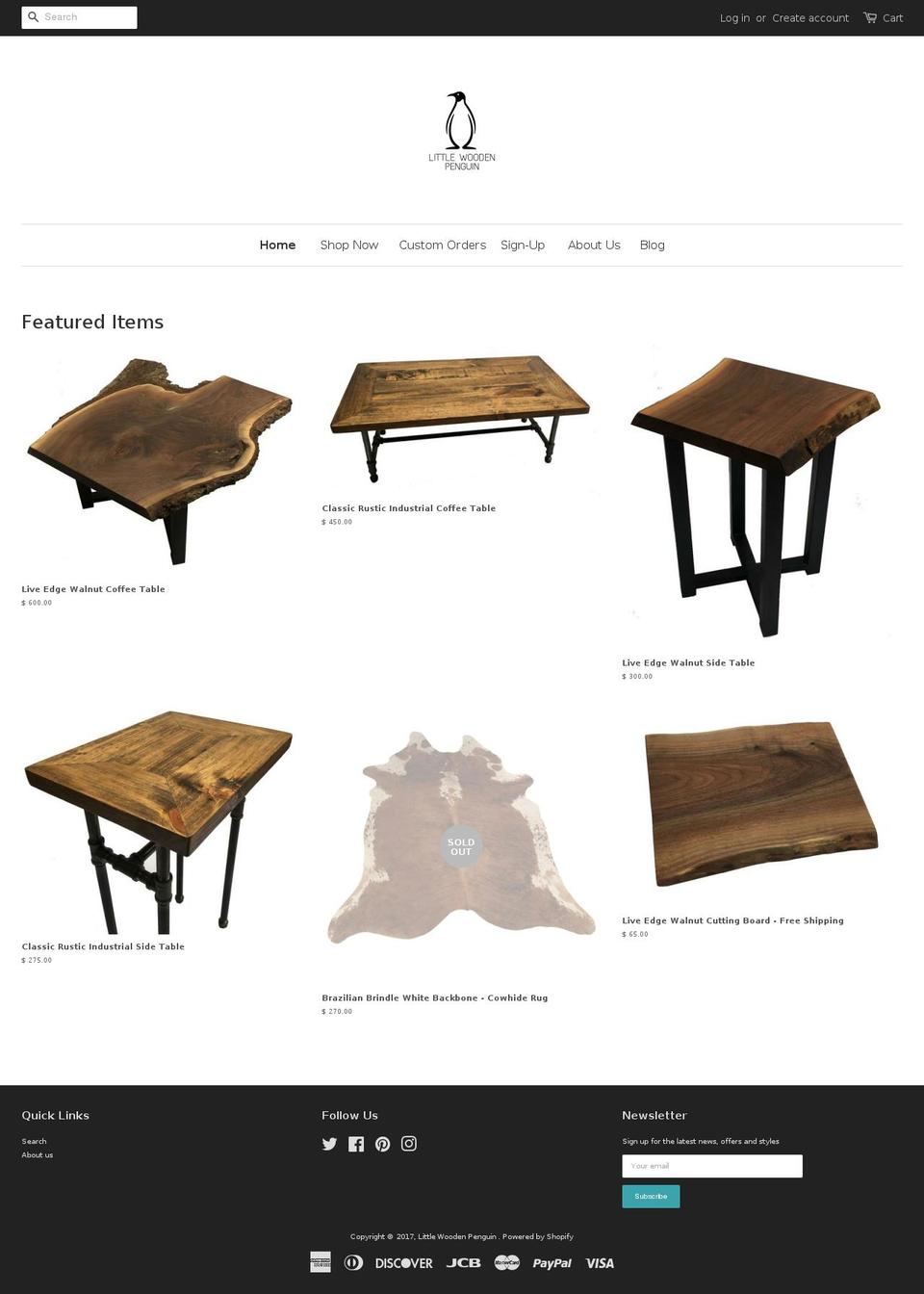 littlewoodenpenguin.com shopify website screenshot