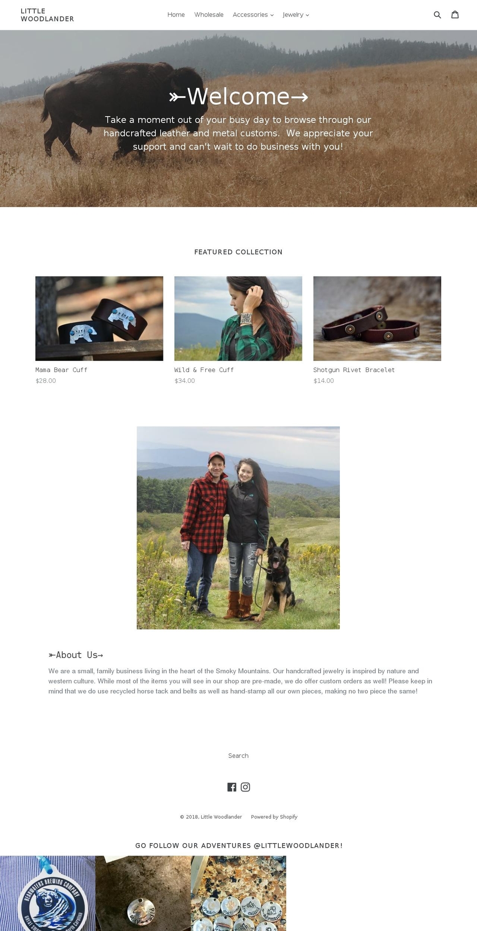 littlewoodlander.com shopify website screenshot