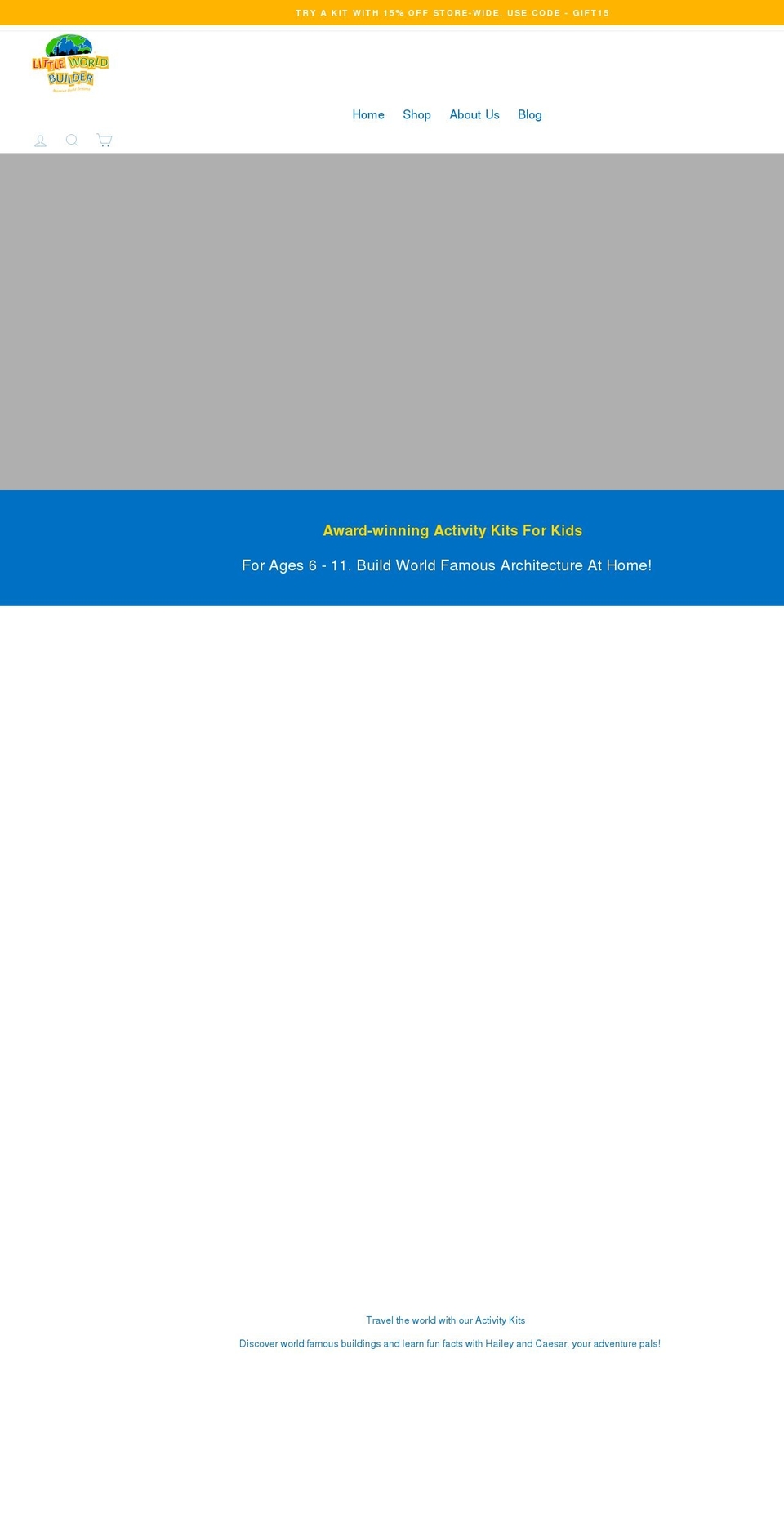 littleworldbuilder.com shopify website screenshot