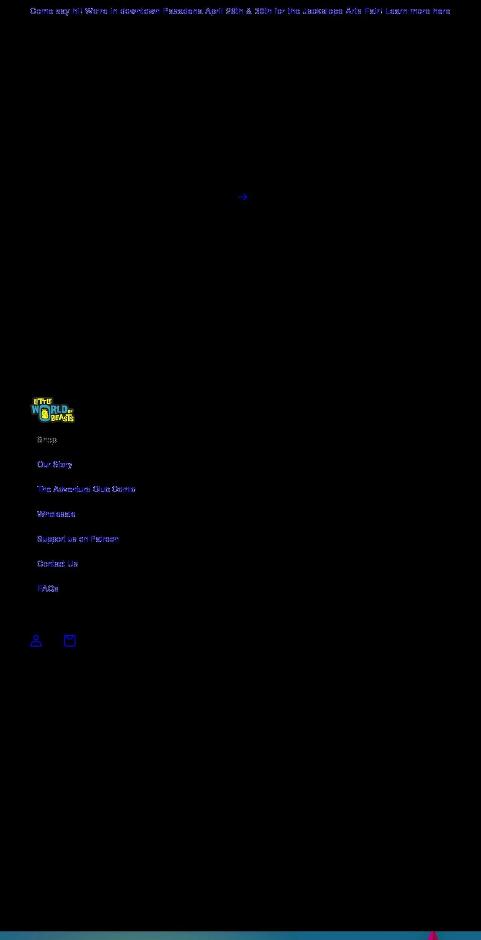 littleworldofbeasts.com shopify website screenshot