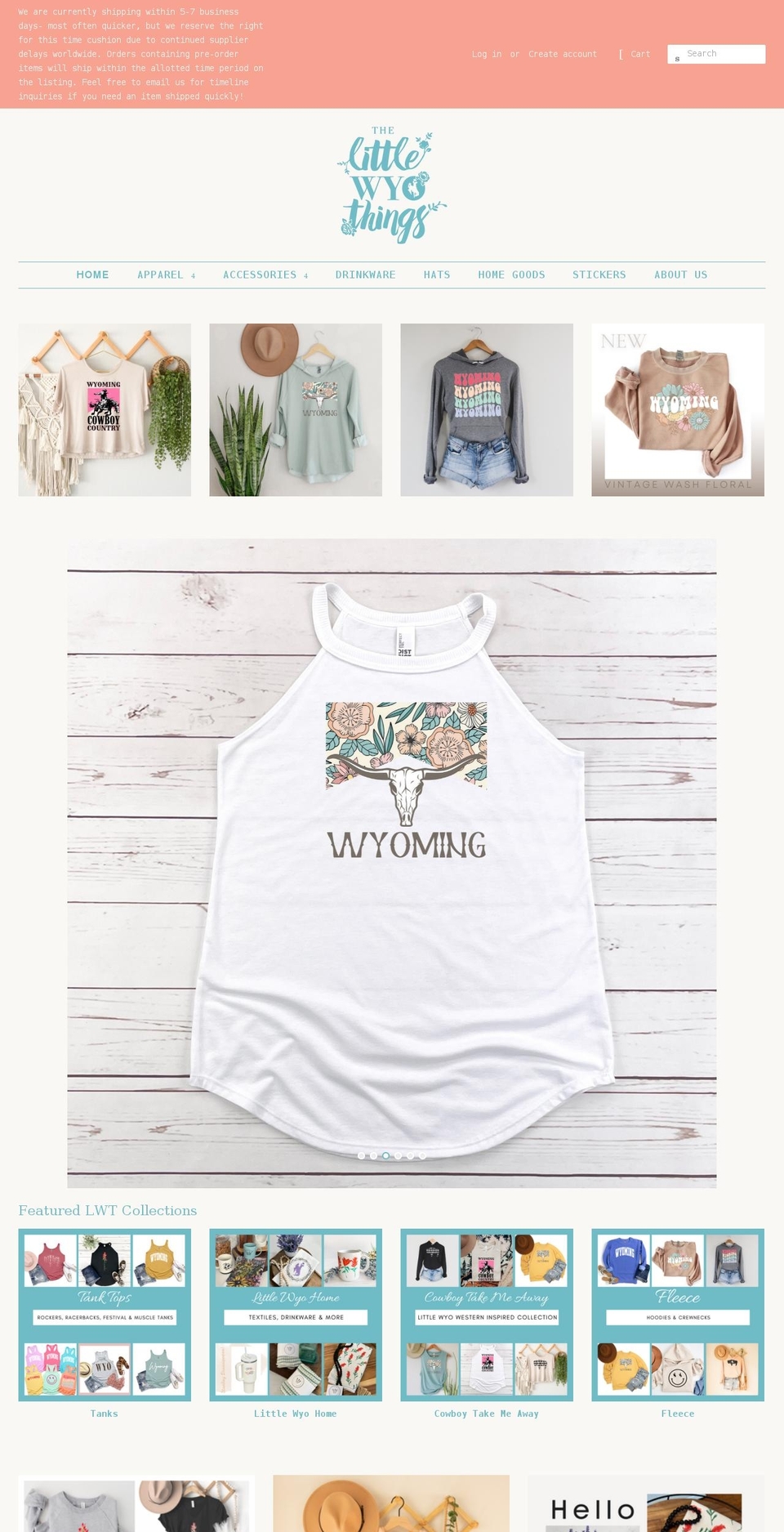 littlewyothings.com — Shopify storefront screenshot