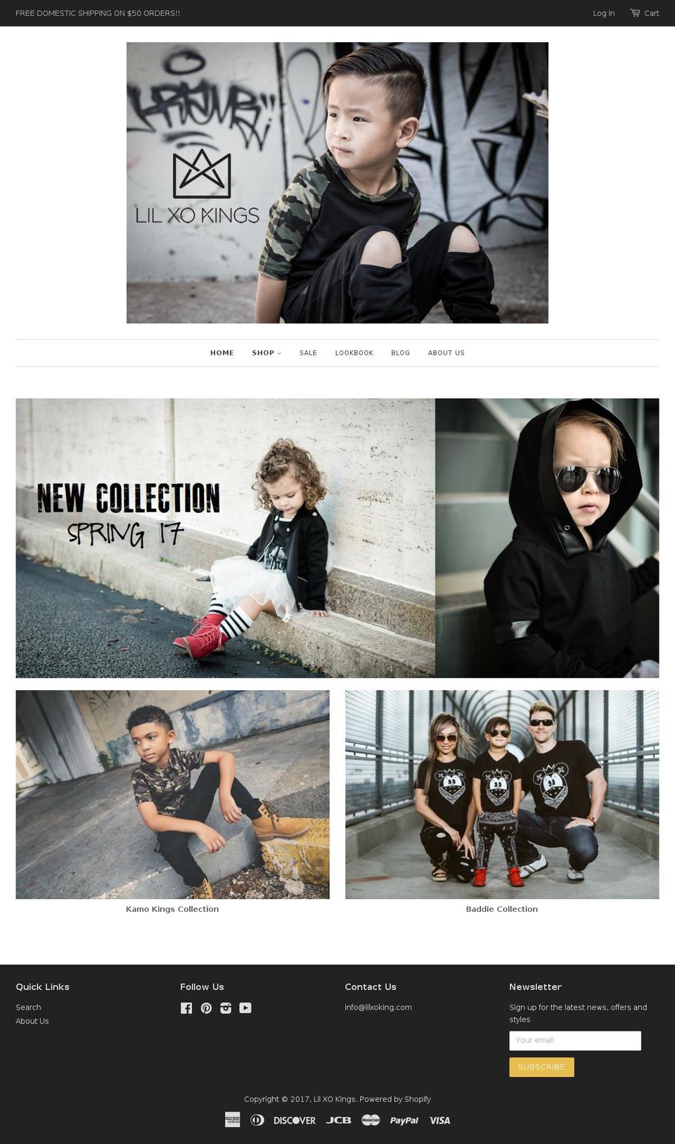 littlexokings.com shopify website screenshot