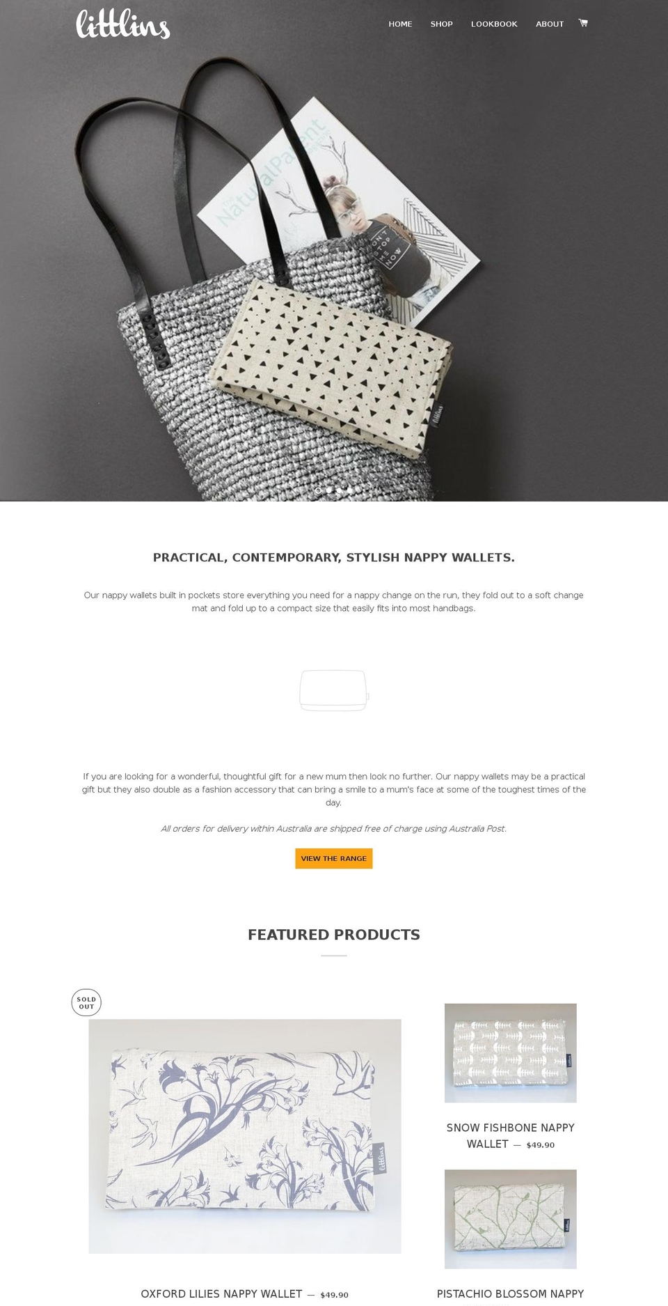 littlins.com.au shopify website screenshot