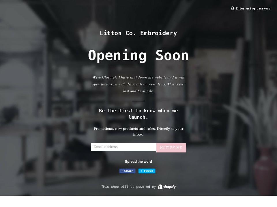 littonco.com — Shopify storefront screenshot