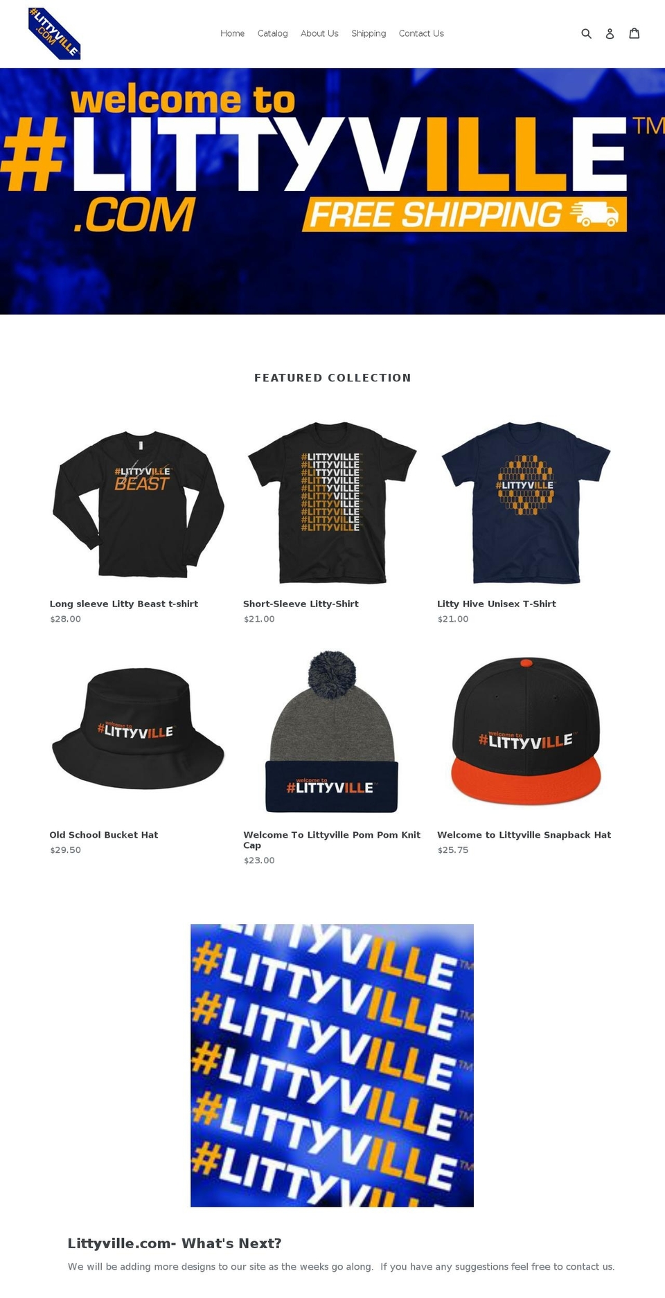 littyville.com — Shopify storefront screenshot