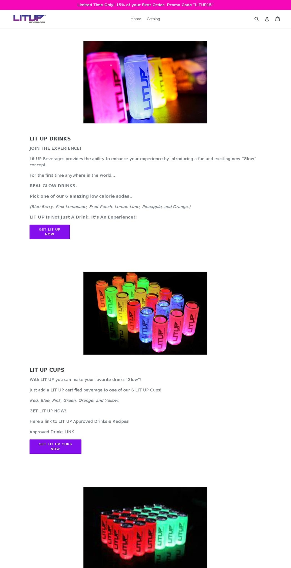 litup.us shopify website screenshot