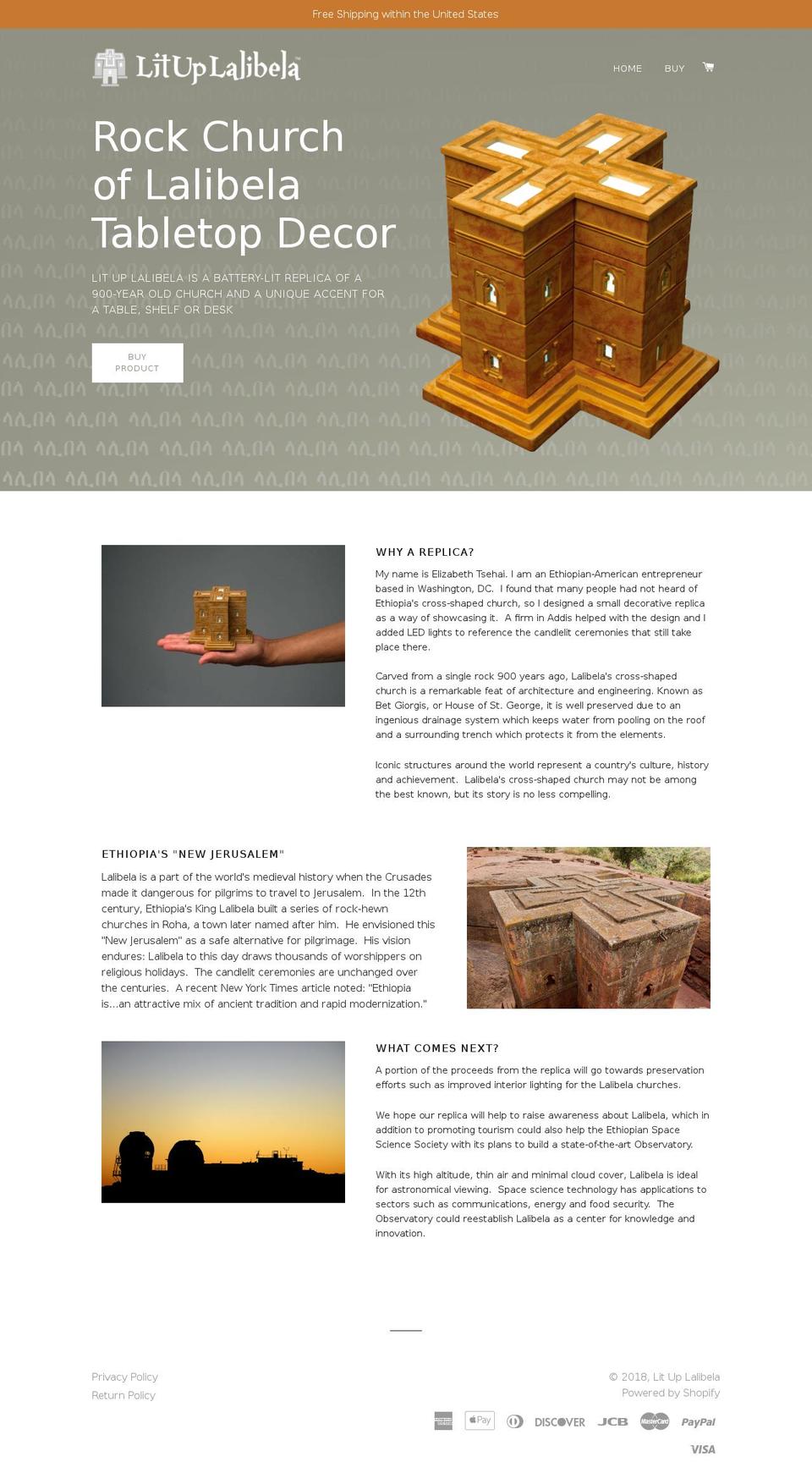 lituplalibela.com — Shopify storefront screenshot