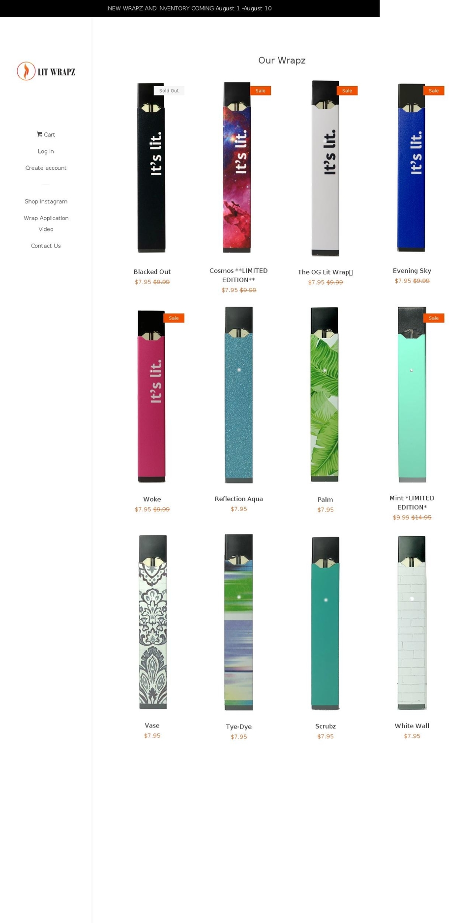 litwrapz.com shopify website screenshot