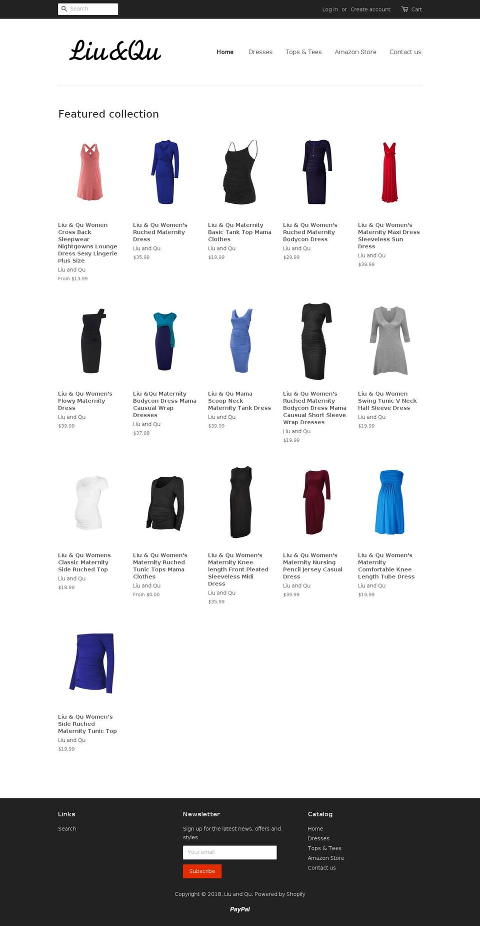 liuandqu.com — Shopify storefront screenshot
