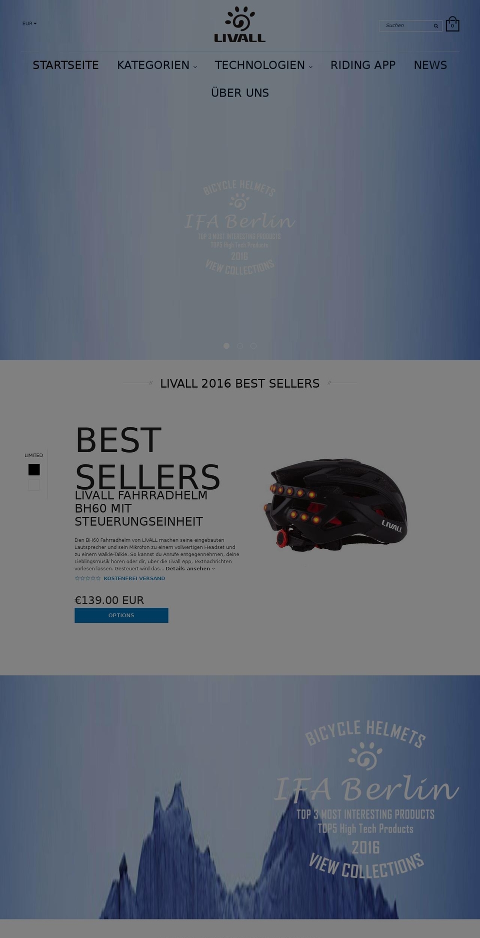 livall.co shopify website screenshot