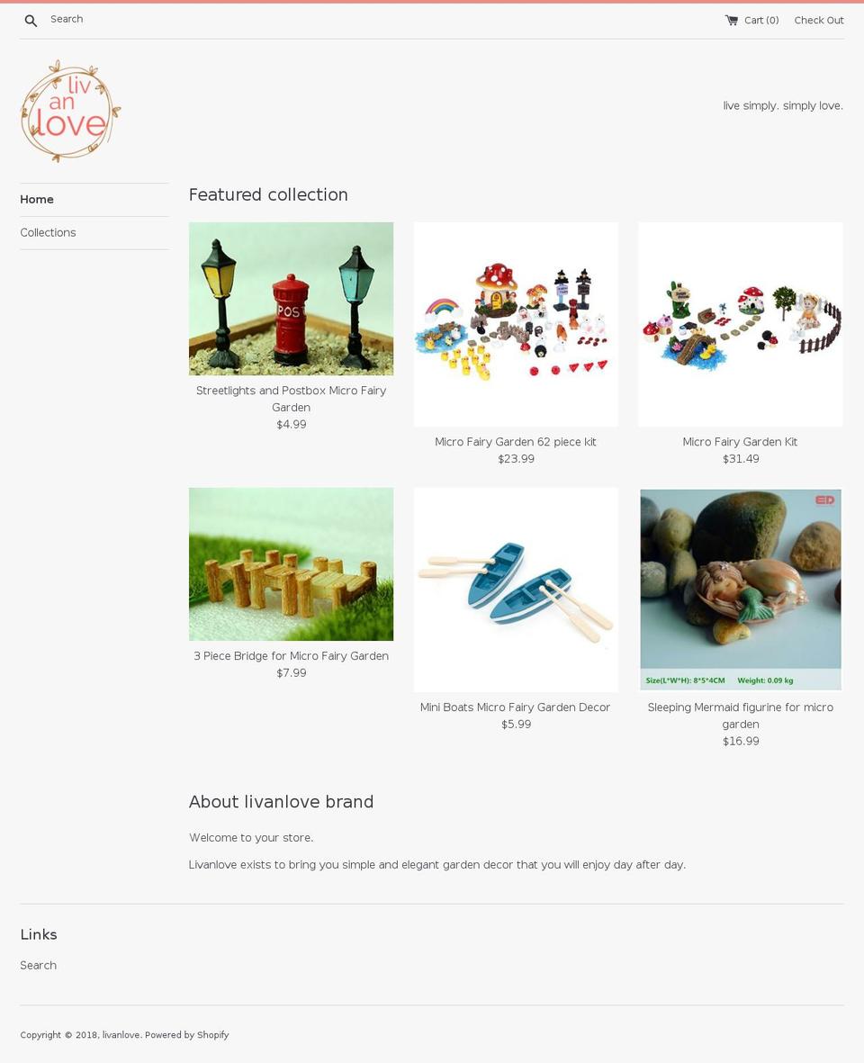 livanlove.com — Shopify storefront screenshot